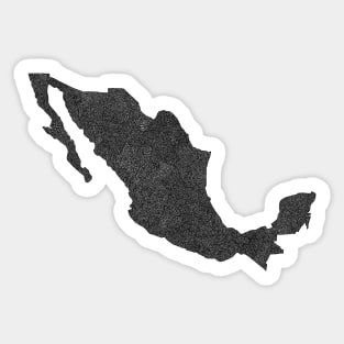 Mexico Map Design Sticker